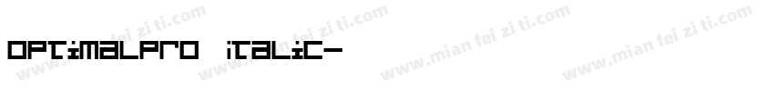 OptimaLPro Italic字体转换